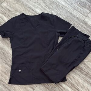 Black Scrub Set